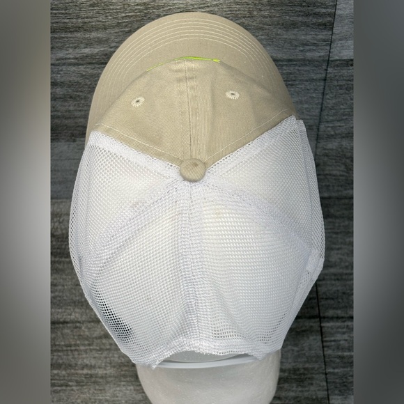 Cohutta Knife Co. GA US Patch Mesh Snap Back Hat Cap Outdoor OSFA White Tan - Picture 4 of 13